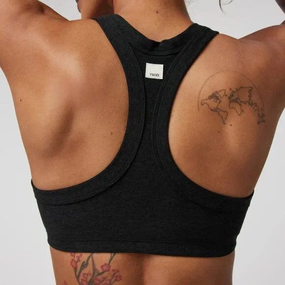 Vuori Elevation Racer Bra - Medium - Raisin Heather - Picture 2 of 4